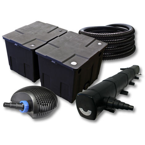 SUNSUN filtros para 60.000l Estanque con 72W Clarificador y 40W ECO Bomba Manguera de 25m