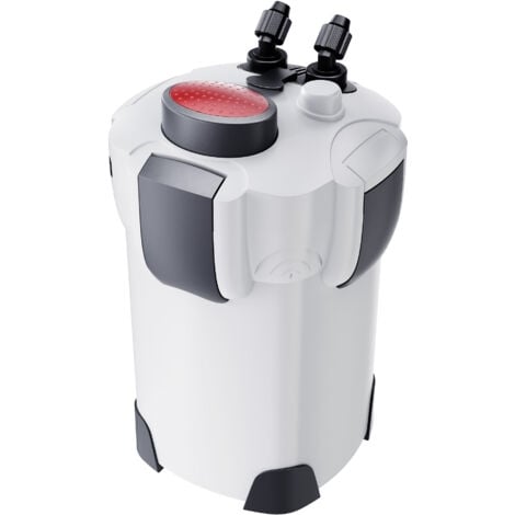 SunSun HW-303 Filtro esterno per acquari con pompa 1.400 l/h, filtro a 3 stadi con mezzi e spugne filtranti inclusi