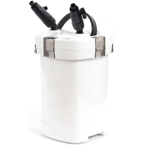 SunSun HW-505A Filtre extérieur pour aquarium, débit 800 l/h, avec 4 Étapes de filtration, Matériaux et Pompe 15 W, Filtre externe