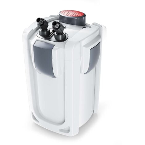 SunSun HW-702B Filtro esterno per acquari fino a 400 litri, con pompa 1.000 l/h e chiarificatore UVC da 9W, filtro a 3 stadi con mezzi e spugne filtranti inclusi