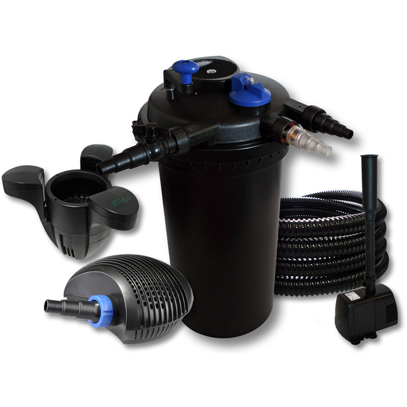 

Wiltec - SunSun Kit filtro presión estanques para Densidad 18W UVC 40W ECO Bomba 25m Manguera Fuente Skimmer