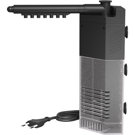 SunSun JP-092 Filtro angolare interno con pompa per acquario, 250 l/h 3 w, max 40 l