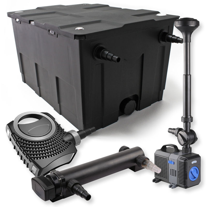 

Wiltec - SunSun Juego para estanques 60000l 24 W UVC purificador para estanques neo7000 Bomba Fuente