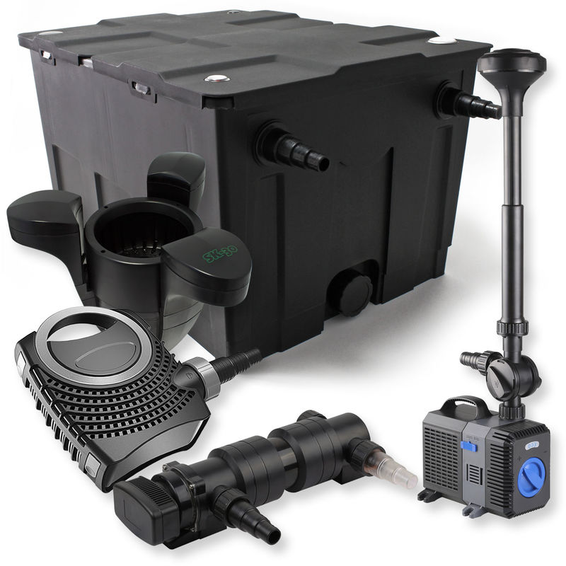

Wiltec - SunSun Kit de filtración de estanque 60000l 24W UVC clarificador 50 W neo7000 Bomba Manguera fuente