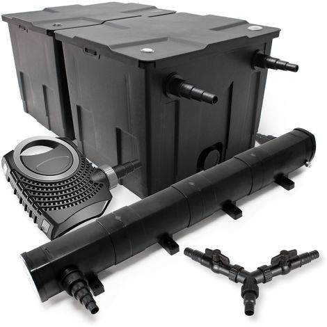 SUNSUN Kit de filtración de estanque 60000l 72W Clarificador neo8000 70W bomba jardin