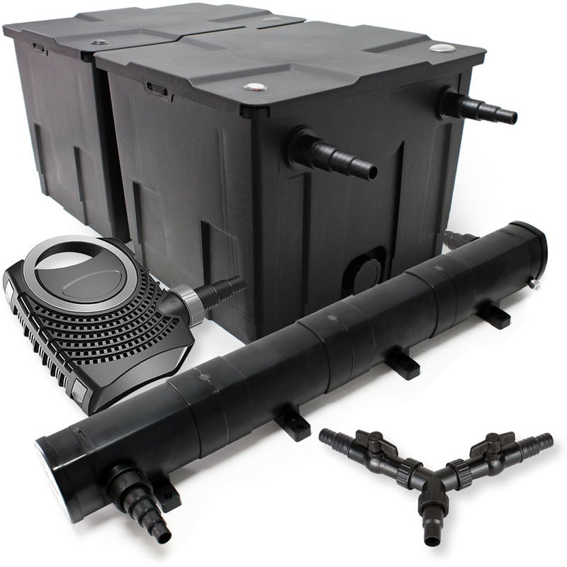

Wiltec - SUNSUN Kit de filtración de estanque 60000l 72W Clarificador neo8000 70W bomba jardin