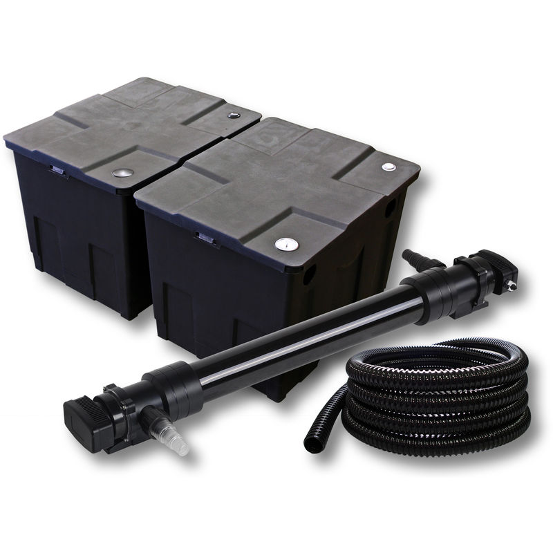 

Wiltec - SunSun Kit de filtración de estanque 60000l 72W UVC 6. Clarificador y 5m manguera jardin