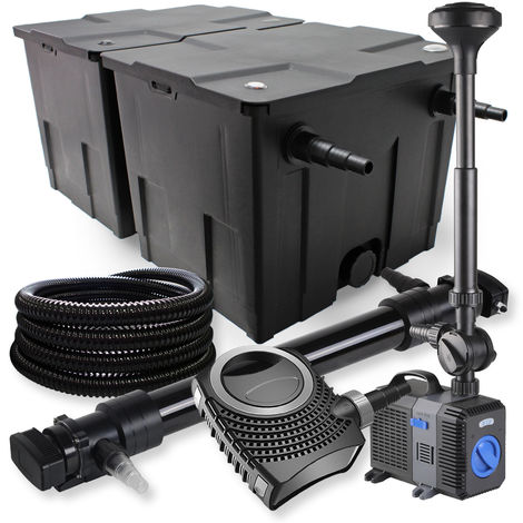 SunSun Kit de filtración de estanque 60000l 72W UVC esterilizador 80W bomba manguera fuente Jardin