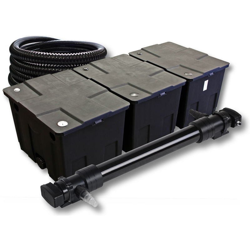 

Wiltec - SunSun Kit de filtración de estanque 90000l 72W UVC 6. Esterilizador y 5m manguera Jardin