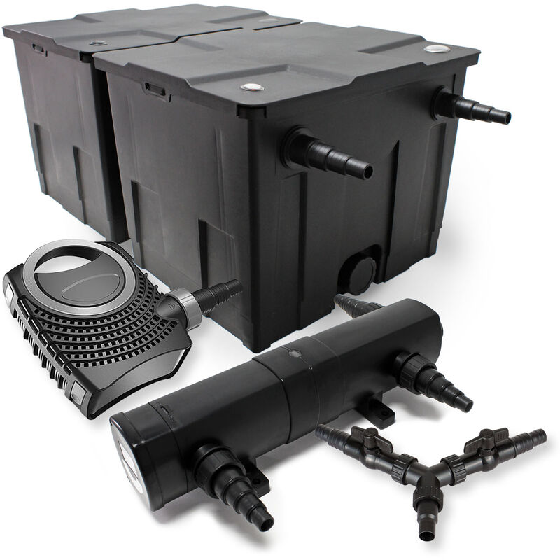 Sunsun - Kit de filtration de bassin 60000l 24W Stérilisateur NEO10000 80W Pompe