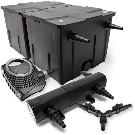 SunSun Kit de filtration de bassin 60000l 24W Stérilisateur NEO10000 80W Pompe