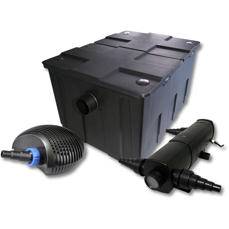 Sunsun - Kit de filtration de bassin pour 60000l avec 24W Stérilisateur et 40W éco Pompe