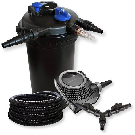 Pompe à air pour aquarium Helloshop26 Kit de filtration bassin 60000l UVC  72W Pompe Fontaine Skimmer