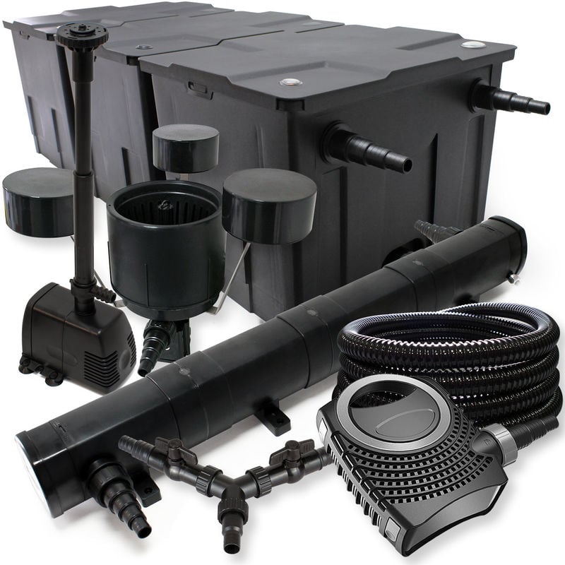 

Wiltec - SunSun Kit Filtro estanque 90000l 72W clarificador neo10000 25m manguera skimmer fuente jardin