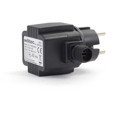 SunSun Netzteil JBA35V-12-050VA 12 V 600 mA, 2-poliger Netzadapter mit Niedervolt-Stecksystem, Transformator IP44 für Teichbeleuchtung und Garten