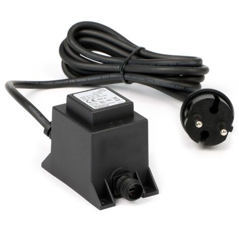 SunSun Netzteil JBA48V-12-1670U 12 V 1670 mA, 2-poliger Netzadapter mit Niedervolt-Stecksystem, Transformator IP68 für Teichbeleuchtung und Garten