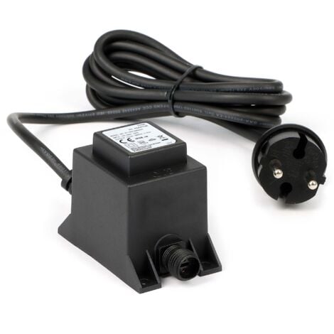 SunSun Netzteil JBA48V-12-1800U 12 V 1800 mA, 2-poliger Netzadapter mit Niedervolt-Stecksystem, Transformator IP68 für Teichbeleuchtung und Garten