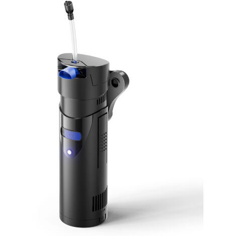 SunSun Pompa per acquario CUP-807 4in1 700 l/h 10 W con chiarificatore UVC 7 W e materiale filtrante