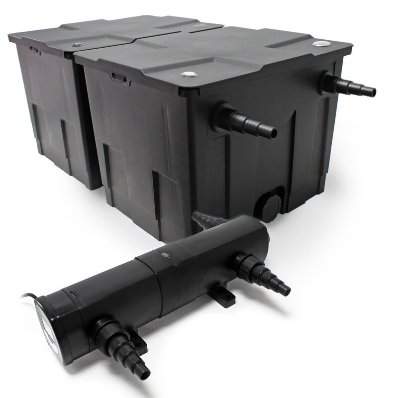 

SunSun Set Filtro estanques CBF-350B hasta 60000l 18W clarificador UV CUV-218