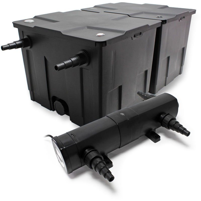 

SunSun Set Filtro estanques CBF-350B hasta 60000l 24W clarificador UV CUV-224