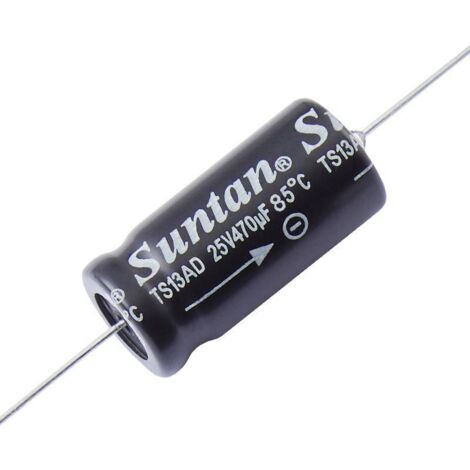 Suntan TS13AE1C472MSB000R Condensateur électrolytique sortie axiale 4.700 µF 16 V 0.2 % (Ø x L) 33 mm x 16 mm 1 pc(s) D239352