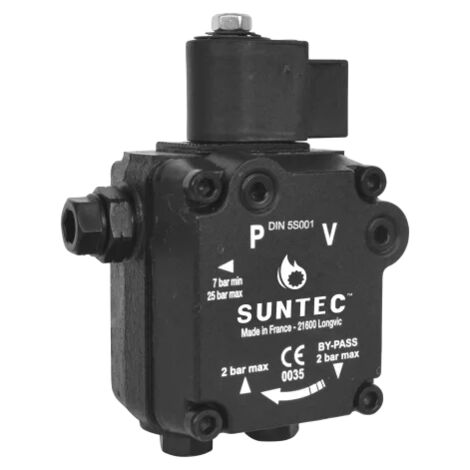 Suntec – Pompe à fioul 40 l/h – Débit 40 l/h à 2800 t/min – Pression réglable 7 à 14 bars – Compatible chaudières fioul - AS47D1539