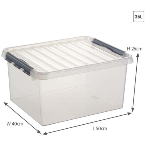 Sunware Aufbewahrungsbox H6160502 36l 500x400x260mm transparent