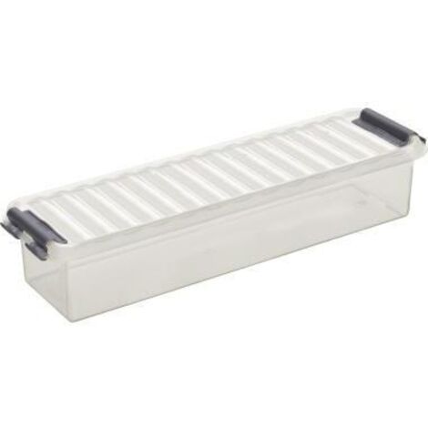 Sunware Aufbewahrungsbox Q-Line 0,9L transparent 27 x 8,4 x 6,1 cm Boxen, Körbchen & Kisten
