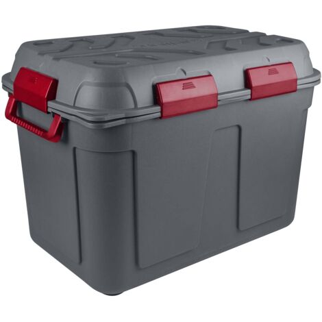 Sunware Aufbewahrungsbox Q-Line 160 L OUTDOOR anthrazit/rot Aufbewahrungsbox