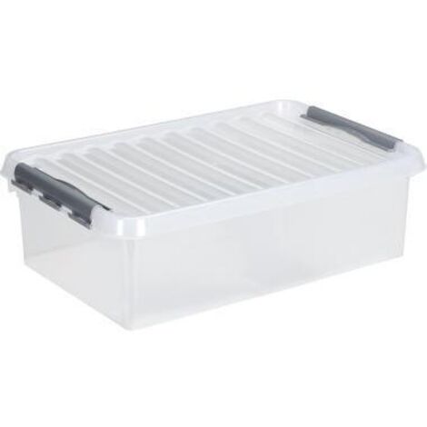 SUNWARE Aufbewahrungsbox Sunware the q-line 60 x 18 x 40 cm (B x H x T) 32l Kunststoff transparent