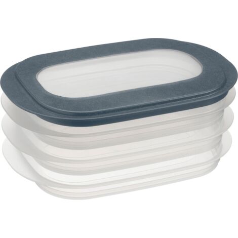 Sunware Aufschnittsdose Sigma Home 3er transparent/blau Vorratsdose
