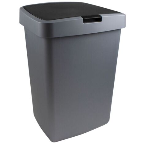 Sunware Delta Prullenbak Met Klep 50 L Anthracite