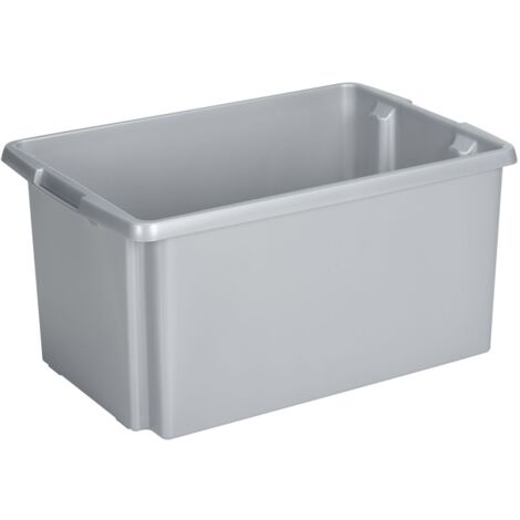 Sunware Drehstapel-Box Nesta 51 L silber 59,5 x 39,5 x 28 cm Boxen