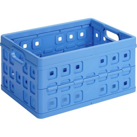 Sunware Klappbox Square 32 L blau Einkaufsbox Einkaufskorb