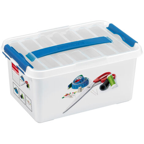 Sunware Nähbox Q-Line inklusive Deckel 6L 30 x 20 x 14 cm Boxen, Körbchen & Kisten