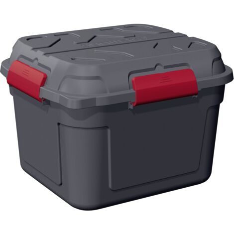 Sunware Q-line wasserdichte Aufbewahrungsbox 90L anthrazit rot Outdoor Camping-Kiste