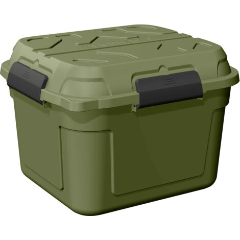 Sunware Q-line wasserdichte Aufbewahrungsbox 90L grün schwarz Outdoor Camping-Kiste
