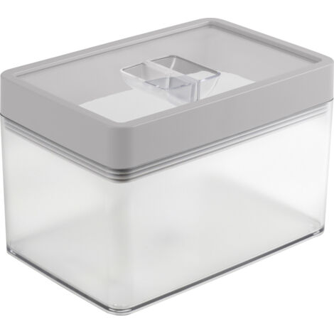 Sunware Sigma Home Vorratsdose 1,6 L transparent grau Vorratsbehälter Frischhaltedose