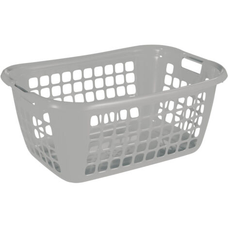 Sunware Wäschekorb Basic 79L silber Wäschebox Wäschesammler