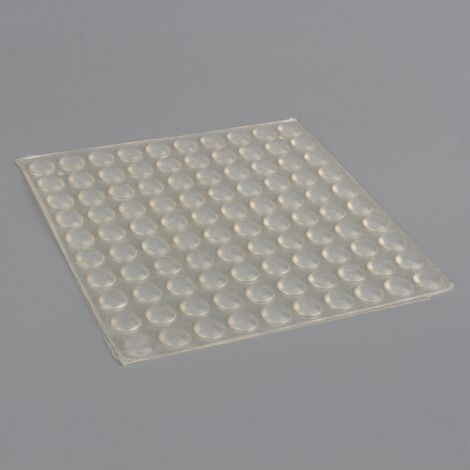 SUNXURY 100 Stück Silikonpads, transparente Dichtungshalteringe, Befestigungsteile für Bodenschutz, 8 x 2,5 mm