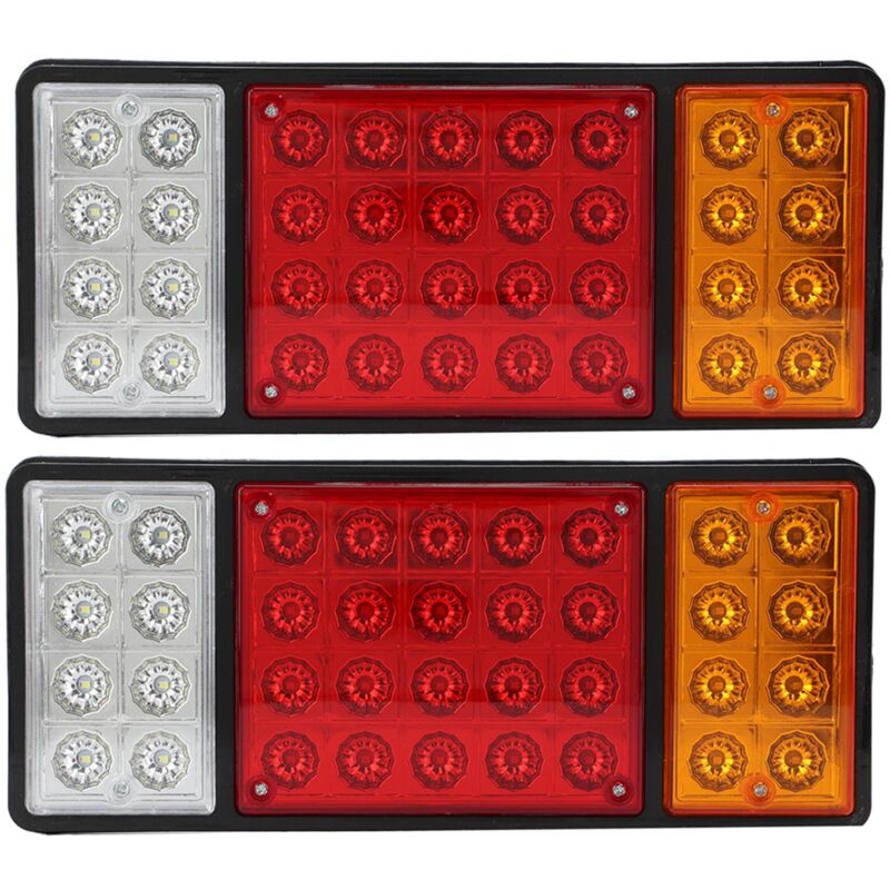 Sunxury - 2 pièces feux arrière 12V 36 led haute visibilité Signal indicateur lampe pour caravane camion