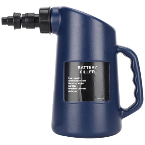 SUNXURY Remplisseur de batterie de voiture 2L Outil de remplissage de liquide au plomb Car Auto Auto Car Deep Cycle Jug