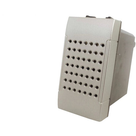 Suoneria compatibile con living light international air modulo campanello pulsante 6A 220v  silver