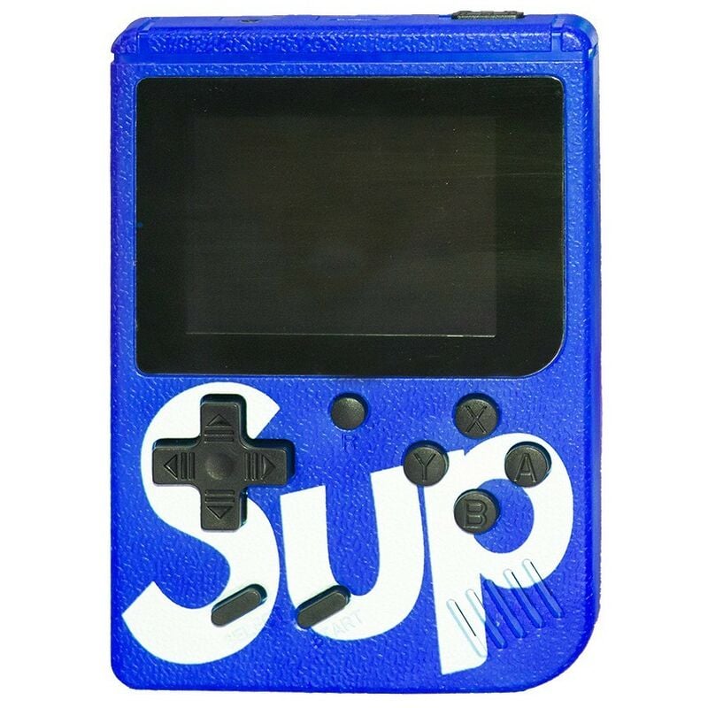SUP GAME BOX Console portable rétro 180296 Jeu vidéo couleur avec 400 jeux Couleur: Bleu foncé