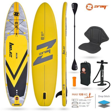 SUP Zray Evasion E11 11' 2020 - Pack avec Pagaie double + Siège kayak