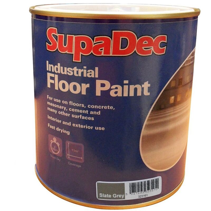 SupaDec Industrial Floor Paint - Slate Grey - 1 Litre