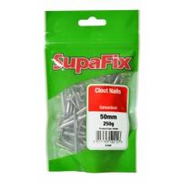 SupaFix Clout Nails Galvanised 50mmx3.35mmx250g