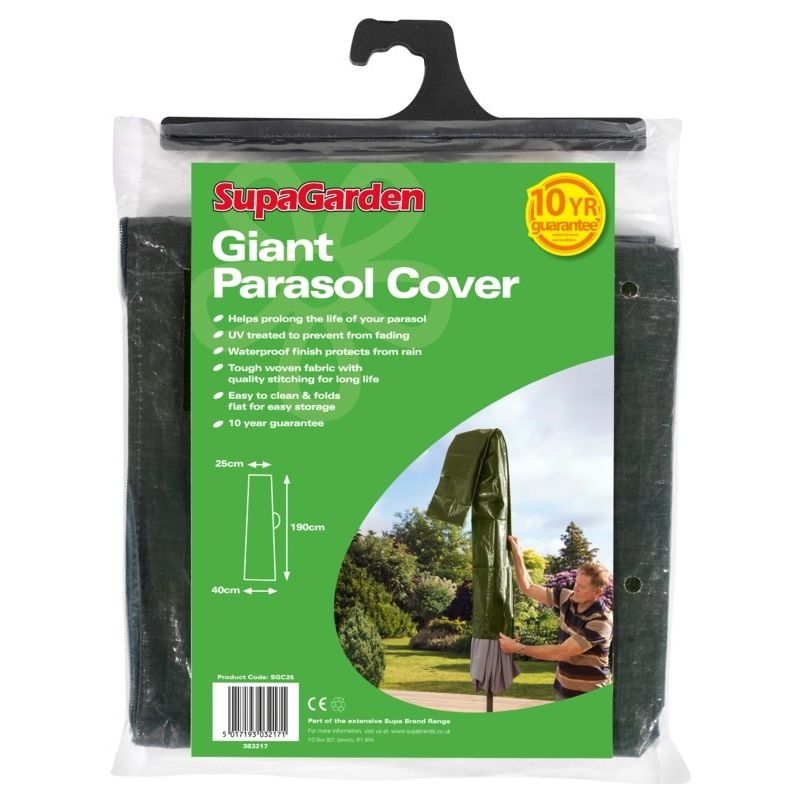 Image of Supagarden - Giant Garden Parasol Cover - Umbrella Cover