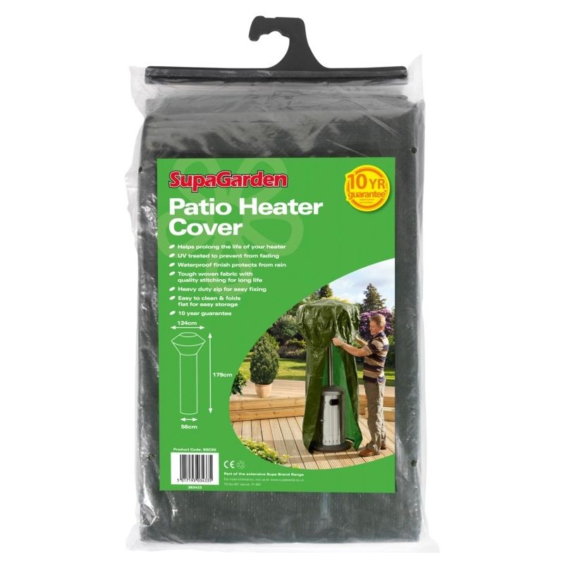 Image of Patio Heater Cover - Heavy Duty Zip For Easy Fixing - Easy To Clean - Supagarden