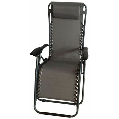 SupaGarden Zero Gravity Chair Grey / Black [CZG400]